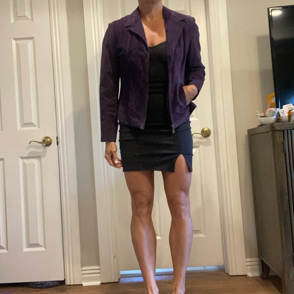 BOGO❗️Purple suede jacket
